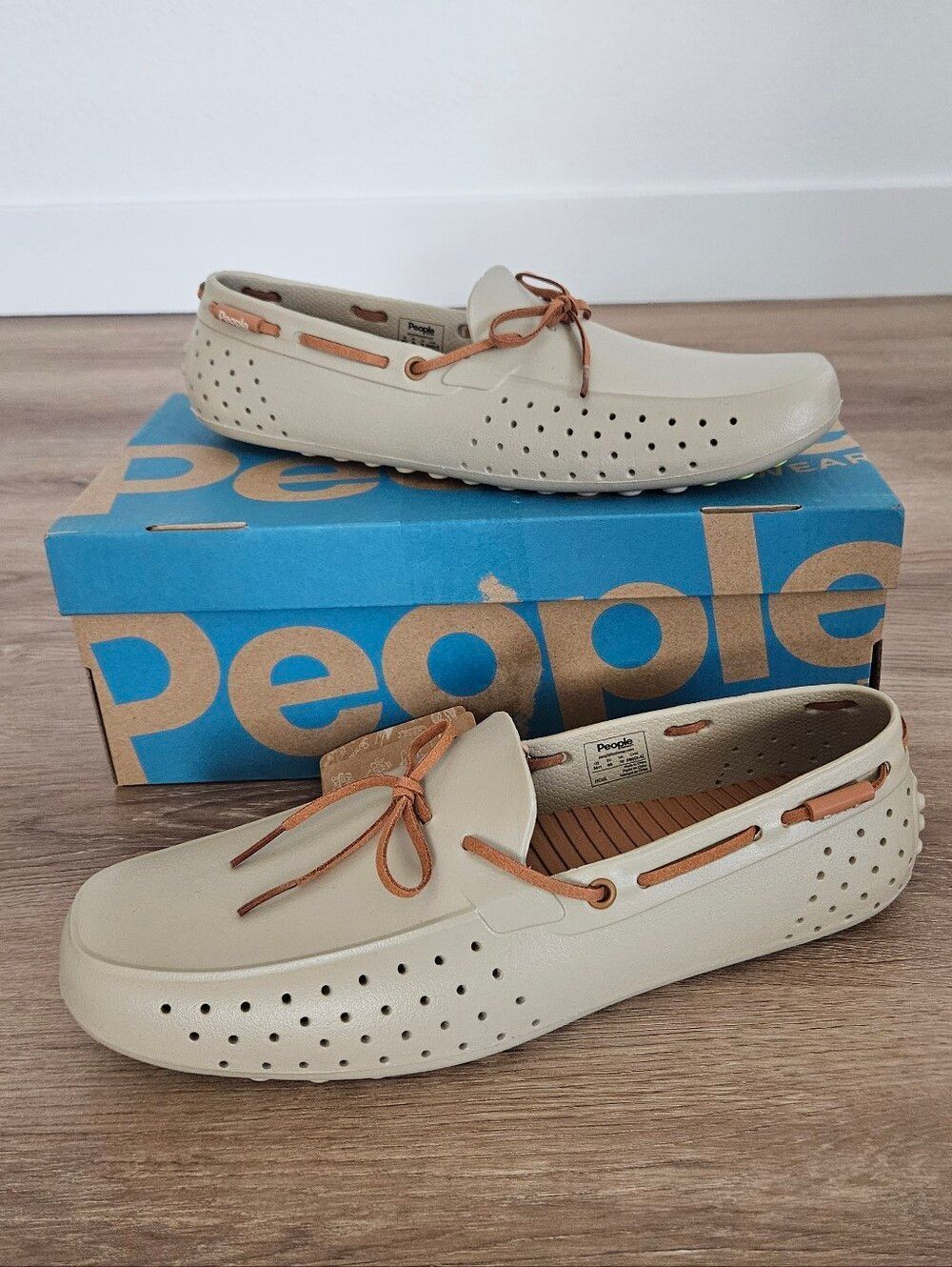 People Footwear The Senna Men’s Casual Beige Deck Loafers Size 11